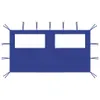 vidaXL Padiglione parete laterale con finestre 4x2 m Blu Anteprima dell’immagine prodotto 5