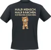 Tierisch T-Shirt Herren Halb Mensch, halb Bärchen. Ich bin Produktbild-Vorschau 1