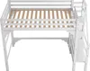 Hochbett mit Stufen und Kleiderschrank, Platzsparend mit Produktbild-Vorschau 17