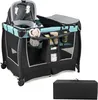 DREAMADE Reisebett mit Matratze,6-in-1 Babybett, Produktbild-Vorschau 1