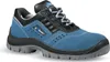 A single blue and black safety shoe is shown against a white background. Produktbild-Vorschau