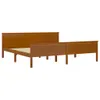 Massivholzbett Honigbraun Kiefernholz 200x200 cm Produktbild-Vorschau 3