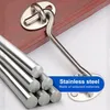 2 Stück Kabine Haken, Sturmhaken mit Ösen, 20cm Edelstahl Produktbild-Vorschau 5