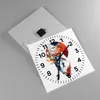 Wanduhr - Quadrat - Glasuhr - Tierwelt Pelz Abbildung Mond Produktbild-Vorschau 2
