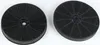 Two black circular carbon filters are displayed side-by-side against a white background. Produktbild-Vorschau