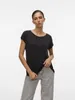 VERO MODA 2er-SET Einfarbiges T-Shirt Basic Stretch Produktbild-Vorschau 3