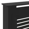 vidaXL MDF Heizkörperverkleidung Schwarz 205 cm Produktbild-Vorschau 5