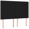 The Living Store Kopfteile 4 Stk. Schwarz 72x5x78/88 cm Produktbild-Vorschau 3