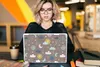 MuchoWow® Laptop Aufkleber Sticker Cover Wolken - Sonne - Produktbild-Vorschau 5
