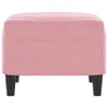 vidaXL Podnožka růžová 60x50x41 cm Velvet Náhled obrázku produktu 4