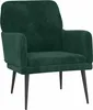 vidaXL Kreslo Dark Green 62x79x79 cm Velvet Náhľad obrázku produktu 1