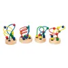 goki 59994 Boucles de motricité, H= 7-9 cm, bois, métal, Voir les images du produit 1
