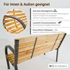 Gartenbank SANTORINI aus Holz & Metall | 2-Sitzer | Produktbild-Vorschau 4