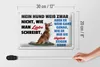 Blechschild Spruch 30x20cm mein Hund weiß zwar Hundeliebe Produktbild-Vorschau 5