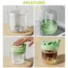 2-in-1 Eiswürfel Flasche mit Strohhalm, Eiswürfelformen, Produktbild-Vorschau 4