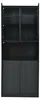Vitrinekast, 80 x 35 x 200 cm, met 4 schuifdeuren met 2 Productafbeelding-voorbeeld 14