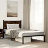 Metallbett ohne Matratze Räuchereiche 107x203 cm Produktbild-Vorschau 3