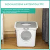 PawHut toaleta pre mačky s vekom a lopatkou, pre mačky do 5 Náhľad obrázku produktu 5
