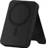 A black Satechi magnetic power bank with a stand is shown. Produktbild-Vorschau