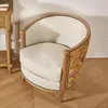 Eichenfass-Sessel aus Leinen und Stoff Produktbild-Vorschau 6