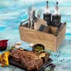 Orion Holzbehälter Besteckhalter Besteckkorb Besteckkasten Produktbild-Vorschau 3