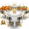 VEVOR scaldavivande per buffet con 4 contenitori pieni (4,7 Anteprima dell’immagine prodotto 1
