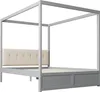 Letto a baldacchino Sweiko140x200 cm con ampi cassetti e Anteprima dell’immagine prodotto 12