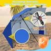 Parasol Peviasot 210 cm, indice UPF 50+, parasol de plage Voir les images du produit 6