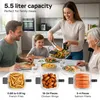 Frytownica beztłuszczowa 5,5L Air Fryer TurboTronic szklany Podgląd zdjęcia produktu 10