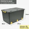3 Aufbewahrungsboxen mit Deckel und Rollen 50L - Produktbild-Vorschau 2