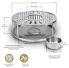 Creano Silver Stövchen "Stripes" aus Edelstahl mit Produktbild-Vorschau 4
