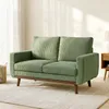 HOMCOM Sofa 2 Sitzer 134 cm Cord Couch mit dicker Produktbild-Vorschau 2