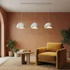 Opviq, moderna lampada a sospensione bianca con struttura Anteprima dell’immagine prodotto 3