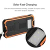 A solar-powered power bank with a close-up inset showing the LED lights. Anteprima dell’immagine prodotto