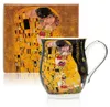 HOME ELEMENTS Porzellanbecher 350 ml, Klimt Kiss schwarz Produktbild-Vorschau 1