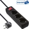 InLine Steckdosenleiste, 3-fach Schutzkontakt, mit Produktbild-Vorschau 1
