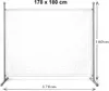 Paravent Outdoor Wetterfest 180 x 178 cm Weiß | Raumteiler Produktbild-Vorschau 9