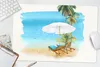 MuchoWow® Schreibtischunterlage Strandkorb - Sonnenschirm - Produktbild-Vorschau 5