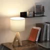EDISHINE Lampe de chevet en bois, lampe de table E27 avec Voir les images du produit 5