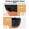pack de 3 pots de fleurs suspendus avec plateau amovible, Voir les images du produit 4