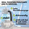Tubo a pressione Kalitec 38mm nero 62cm lungo I tubo di Anteprima dell’immagine prodotto 4
