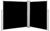 vidaXL Výsuvná boční markýza černá 140 x 600 cm Náhled obrázku produktu 1