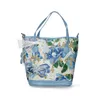 Laura Vita Damen Henkeltasche Flecht-Optik mit floralem Produktbild-Vorschau 7
