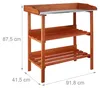 relaxdays 10020727_0 relaxdays Pflanztisch orange 92,0 x Anteprima dell’immagine prodotto 4