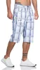 Herren 3/4  Kurze Hose Bermuda Shorts Karo Sommer /  Muster Produktbild-Vorschau 2