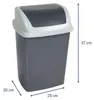 Cestino MAUL MAULswing 10 l plastica 25 x 20 x 37 cm grigio Anteprima dell’immagine prodotto 2