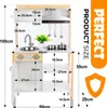 Green Series Kinderküche Spielküche Holz - Kinderküche aus Produktbild-Vorschau 5