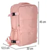 KIK KX2993 Reisrugzak, 45 x 30 cm, roze Productafbeelding-voorbeeld 11