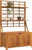 vidaXL Cassapanca con graticcio 99x50x160 cm in legno Anteprima dell’immagine prodotto 3