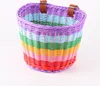Duhová barva 21*16*16 cm malý košík na kolo přední košík na Náhled obrázku produktu 1